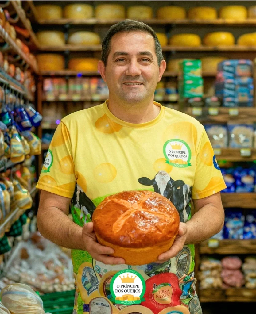 Publicacao sobre massa sovada na loja O Principe dos Queijos